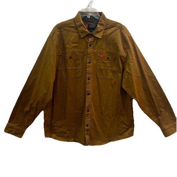 the american outdoorsman Other - The American Outdoorsman Brown Dijon Button Down Shirt Men's Sz Xxl Stretchy